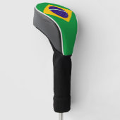 Braziliaanse vlag golfheadcover (Schuin)