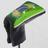 Braziliaanse vlag golfheadcover (3/4 voorkant)