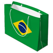 Braziliaanse vlag groot cadeauzakje (Achterkant Gekanteld)