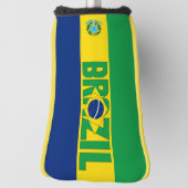 Braziliaanse vlag: Groot Patriottisch Golfkopje Ho Golfheadcover (Draai 90)
