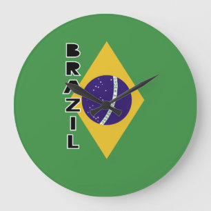 Braziliaanse vlag grote klok