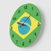 Braziliaanse vlag grote klok (Hoek)