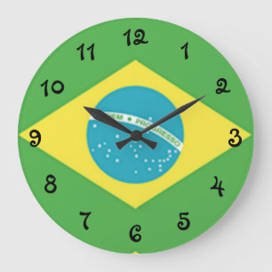 Braziliaanse vlag grote klok