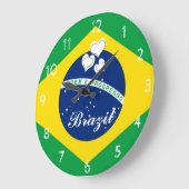 Braziliaanse vlag grote klok (Hoek)