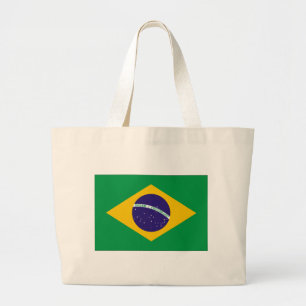 Braziliaanse vlag grote tote bag