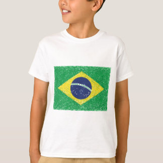 Braziliaanse vlag *Handschets* Braziliaans T-shirt