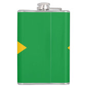 Braziliaanse vlag heupfles (Achterkant)
