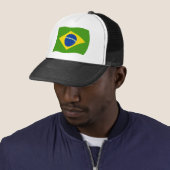 Braziliaanse vlag hoed trucker pet (In situ)
