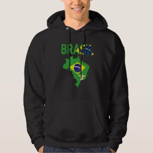 Braziliaanse Vlag Idee Voor Mannen & Brasil Vlag 1 Hoodie