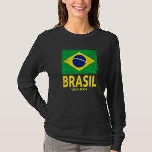 Braziliaanse Vlag Idee Voor Mannen & Brasil Vlag E T-shirt