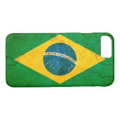 Braziliaanse vlag in Grunge Case-Mate iPhone Case (Achterkant (Horizontaal))