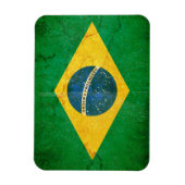 Braziliaanse vlag in Grunge Magneet (Verticaal)