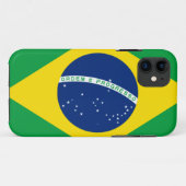 Braziliaanse vlag iPhone hoesje (Achterkant (horizontaal))