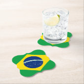 Braziliaanse vlag kartonnen onderzetters (Insitu)