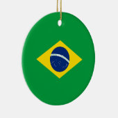 Braziliaanse vlag keramisch ornament (Rechts)