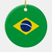 Braziliaanse vlag keramisch ornament (Achterkant)