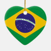 Braziliaanse vlag keramisch ornament (Achterkant)