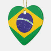 Braziliaanse vlag keramisch ornament (Links)