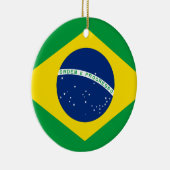 Braziliaanse vlag keramisch ornament (Rechts)