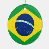 Braziliaanse vlag keramisch ornament (Links)