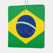 Braziliaanse vlag keramisch ornament (Links)