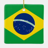 Braziliaanse vlag keramisch ornament (Achterkant)