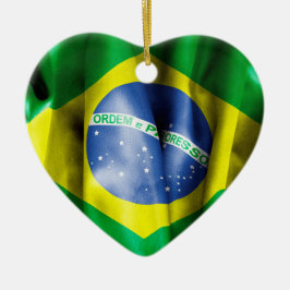 Braziliaanse vlag keramische keramische keramische keramisch ornament