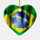 Braziliaanse vlag keramische keramische keramische keramisch ornament (Achterkant)