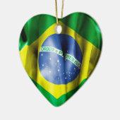 Braziliaanse vlag keramische keramische keramische keramisch ornament (Links)