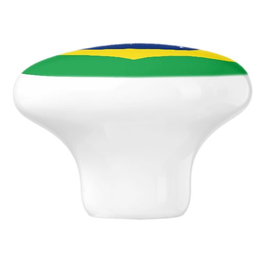 Braziliaanse vlag Keramische Pull Keramische Knop (Zijkant)
