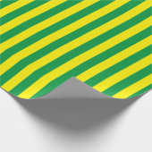 Braziliaanse vlag kleuren Custom Cadeaupapier (Hoek)