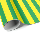 Braziliaanse vlag kleuren Custom Cadeaupapier (Rol Hoek)