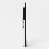 Braziliaanse Vlag Knop Case-Mate iPhone Case (Achterkant/links)