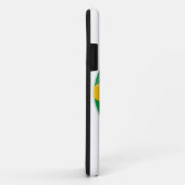 Braziliaanse Vlag Knop Case-Mate iPhone Case (Achterkant/rechts)