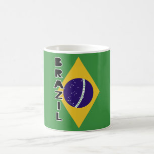 Braziliaanse vlag koffiemok