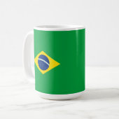 Braziliaanse vlag koffiemok (Voorkant links)