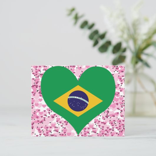 Braziliaanse vlag kopen briefkaart (Staand voorkant)