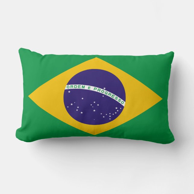 Braziliaanse vlag kussen (Voorkant)