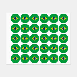 Braziliaanse vlag labels