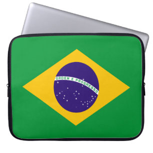Braziliaanse vlag laptop sleeve