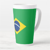 Braziliaanse vlag latte mok (Rechterhoek)