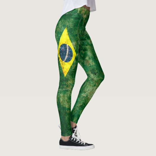 Braziliaanse vlag leggings (Rechts)