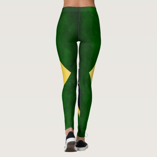 Braziliaanse vlag leggings (Achterkant)