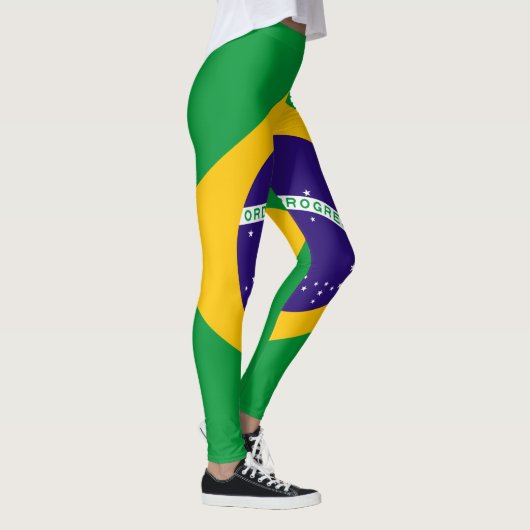 Braziliaanse vlag leggings (Rechts)