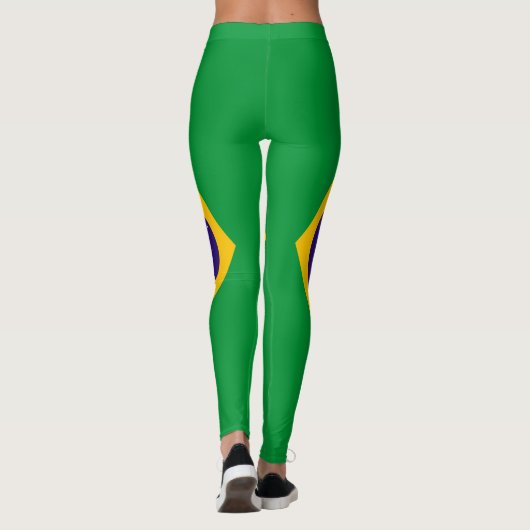 Braziliaanse vlag leggings (Achterkant)