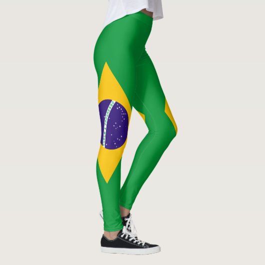 Braziliaanse vlag leggings (Rechts)