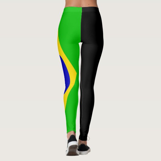 Braziliaanse vlag leggings (Achterkant)