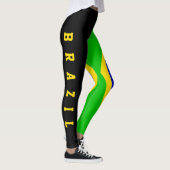 Braziliaanse vlag leggings (Rechts)