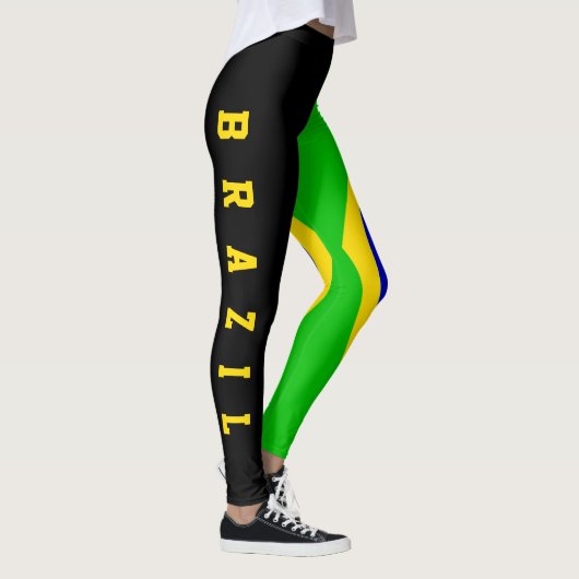 Braziliaanse vlag leggings (Rechts)