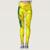 Braziliaanse vlag leggings (Voorkant)